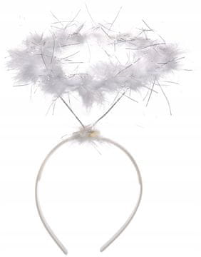 shumee Angelski naglavni trak AUREOLA Bela angelska božična igralna žoga Predstava