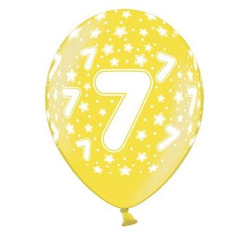 shumee Baloni s potiskom za 7. rojstni dan, 1 kos.
