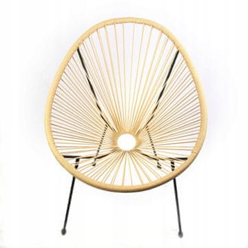 shumee OKROGLI FOL ACAPULCO IZ NARAVNEGA MESTA ZA DNEVNO SOBO, MODEREN LOUNGE