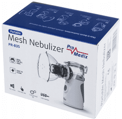 shumee PRENOSNI TIHI INHALATOR Z NEBULIZATORJEM ZA OTROKE IN ODRASLE 2 MASKI PROMEDIX
