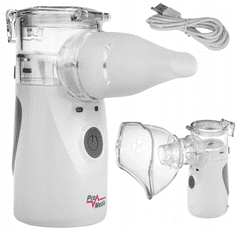 shumee PRENOSNI TIHI INHALATOR Z NEBULIZATORJEM ZA OTROKE IN ODRASLE 2 MASKI PROMEDIX
