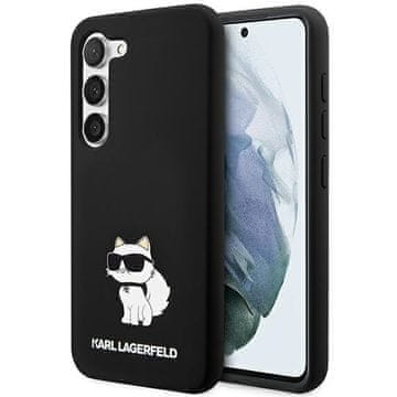 Karl Lagerfeld KLHCS24SSNCHBCK S24 S921 trdi etui črno/črni silikonski Choupette