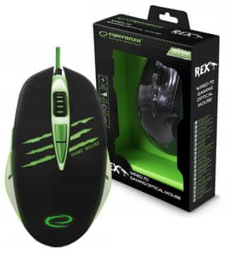 shumee EGM301 ŽIČNA IGRALNA MIŠKA 7D USB ESPERANZA