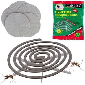 shumee ZW83 Insekticidna spirala, repelent proti komarjem, komplet 10 kosov, za žar, piknik, kampiranje, odganja komarje in mušice