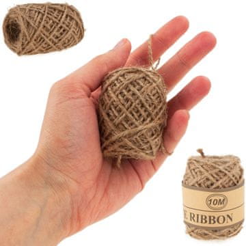 shumee TG40104 JUTASTA VRVICA NARAVNA 10M DEKORATIVNA RJAVA ZA RASTLINE