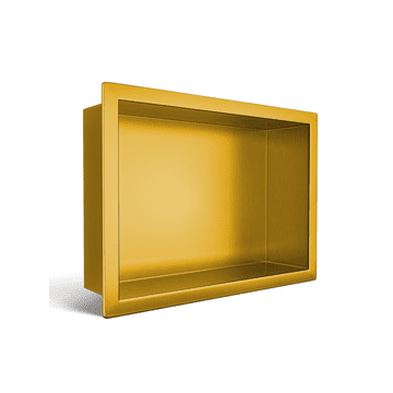 shumee WALL-BOX ONE Gold Vgradna polica iz nerjavečega jekla zlata 30x20x10 cm