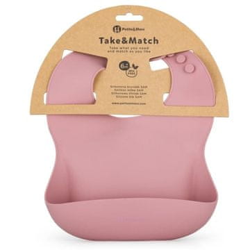shumee Silikonski slinček Take&Match Dusty Rose, Petite&Mars