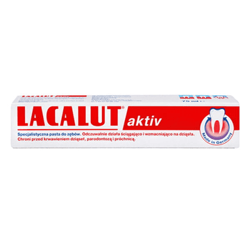 Lacalut Active Lacalut zobna pasta proti krvavenju dlesni in kariesu 75 ml