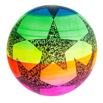 shumee TG71357 Gumijasta žoga, pisana žoga, zvezde, mavrica, za otroke, dom, na prostem