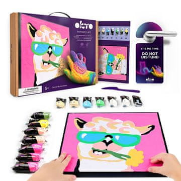 shumee Komplet za modeliranje gline po številkah 29*29 cm Lama