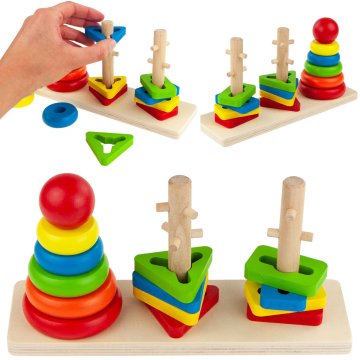 shumee TG67023 LESENA LOGIKA IN SPRETNOST RAZVRŠČEVALNIK UGANKE OBLIKE STOLPA