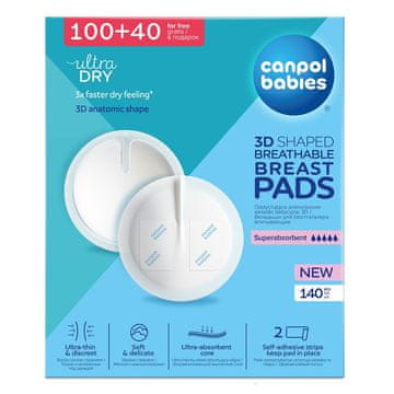 shumee Vložki za dojke z lepilnim trakom 140 kosov, Canpol Babies