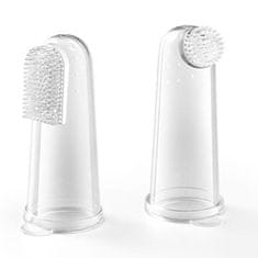 shumee Komplet dveh zobnih ščetk za prste za dojenčke, Babyono