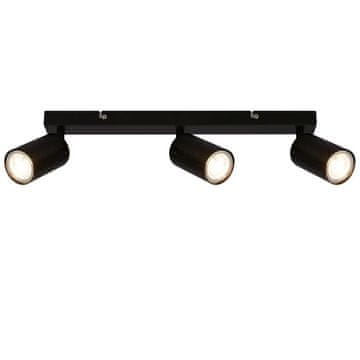 B.K. Licht LED stropna svetilka 3xGU10 črna 3000K vrtljiva 44cm moderna DNEVNA SOBA
