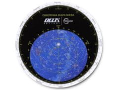 Inny Nebo. Vrtljiv laminiran zvezdni zemljevid. Delta Optical
