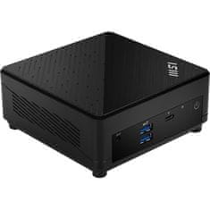MSI Mini namizni računalnik Cubi 5 1M-440BEU barebone Core 3 / WiFi 6E + BT 5.3 / 1x2.5Gbps + 1x1Gbps (črn)