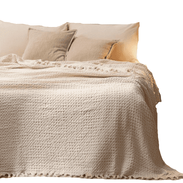 MIABELLA Pregrinjalo WAFFLE 240x260 cm. (BEŽ, KREM, SIVA)