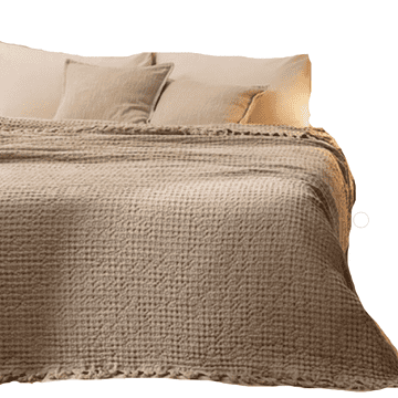 MIABELLA Pregrinjalo WAFFLE 200x230 cm. (BEŽ, KREM, SIVA)