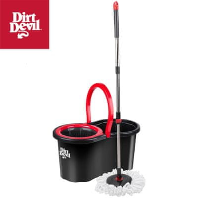 Dirt Devil 360 vrtljiva krpa v uporabi