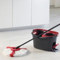 Dirt Devil Komplet za čiščenje tal / površin, 360° vrtljiva krpa, 16L vedro, ultra lahek, trpežen, enostavno čiščenje, črno-rdeč