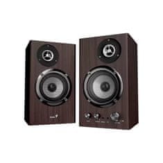 Genius SP-HF1812BT 50 W Bluetooth 2.0 računalniški zvočniki z temnim lesenim ohišjem 3,5 jack (31730055401)