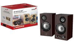 Genius SP-HF1812BT 50 W Bluetooth 2.0 računalniški zvočniki z temnim lesenim ohišjem 3,5 jack (31730055401)