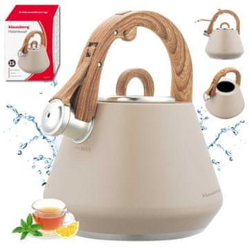 KLAUSBERG JEKLENI GRELNIK S PIJASKO 2,5 L KLAUSBERG KB-7950 BEŽ