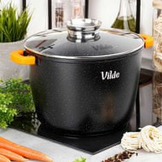 Vilde VISOK GRANITNI LONEC 9,7 L 28 CM S POKROVOM Z AROMATIZATORJEM TERRUNA 199111