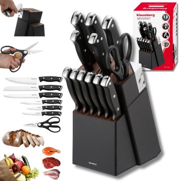 KLAUSBERG KLAUSBERG KB-7985 KOMPLET KUHINJSKIH IN ZREZKOVNIH NOŽEV V BLOKU