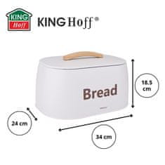 KINGHoff JEKLENA POSODA ZA KRUH KINGHOFF KH-1947 BELA