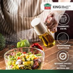 KINGHoff STEKLENI RAZPRŠILEC 250 ml ZA KIS IN OLIVNO OLJE KINGHOFF KH-2005