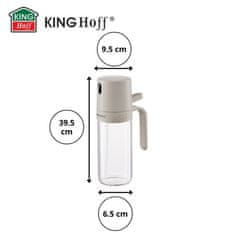 KINGHoff STEKLENI RAZPRŠILEC 250 ml ZA KIS IN OLIVNO OLJE KINGHOFF KH-2005