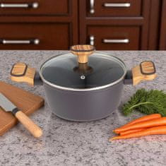 Bergner BERGNER BG-56036 VEČPLASTENI LONEC NA OGLJE 20 cm S POKROVOM