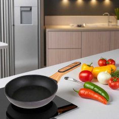 Bergner VEČPLOŠČANA PONVA 24 cm BERGNER BG-56031 OGLJE