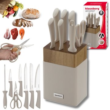 KLAUSBERG KLAUSBERG KB-7984 KOMPLET NOŽEV IZ AKACIJEVEGA OBLIKOVALCA