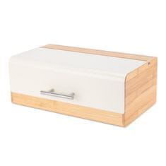 EliteHoff BAMBUSOVA ŠKATLA ZA KRUH POSODA ZA KRUH E-6075 KREMA