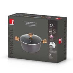 Bergner BERGNER BG-56038 VEČPLASTENI LONEC NA OGLJE 28 cm S POKROVOM