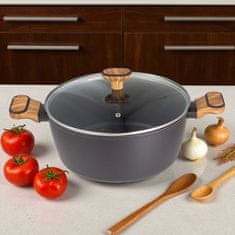 Bergner BERGNER BG-56038 VEČPLASTENI LONEC NA OGLJE 28 cm S POKROVOM