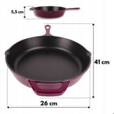 shumee Emajlirana litoželezna ponev 26 cm HAGE Jajčevci