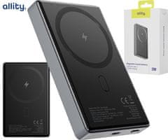Allity APB-300 powerbank polnilna baterija, 10.000mAh, 20W, Quick Charge, siva