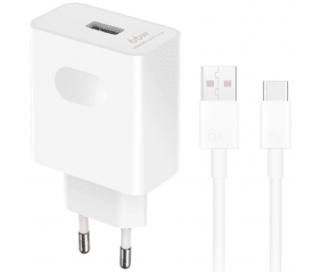 Honor Hišni polnilec HN-200330E00 Super Charge Power Adapter 66W USB A s kablom Type C - Original - EU Blister