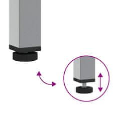 Vidaxl Delovna omara s predalom 4 pcs Rdeča 200 x 55 x 85 cm