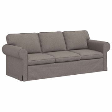 Vidaxl Kavč Taupe 215 x 82 x 80 cm blago