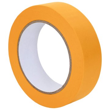 Vidaxl Maskirni trakovi za slikarje 50 pcs Rumena 25 mm x 50 m Papir