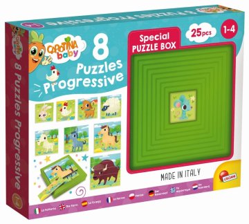 Lisciani Progressive puzzle Farm 8v1