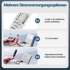 Wiltec 12V prenosna baterijska samosesalna črpalka za gorivo 12 L/min