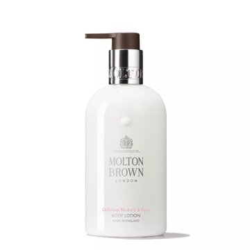 Molton Brown Losjon za telo z rabarbaro in vrtnico 300 ml