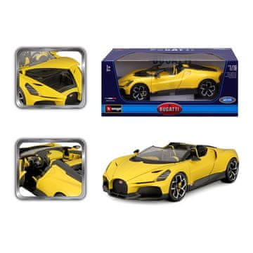 BBurago - Avtomobili HOBBY, Bugatti Mistral, rumena, 1:18