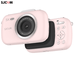 SJCAM ZV100 digitalni fotoaparat, 5K Ultra HD+, 80MP, mikrofon, zvočnik, roza