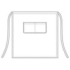Egochef Natakarski predpasnik / 70x70cm / črn / 2kos